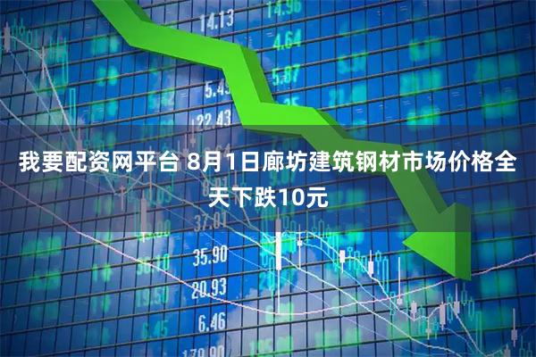 我要配资网平台 8月1日廊坊建筑钢材市场价格全天下跌10元